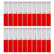 Reflective Tape, 2" × 12" × 20 Pack Red/White Self-Adhesive Outdoor Waterproof S