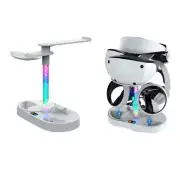 Multifunction Charging Dock Station Holder Mount Earphone Hook RGB For PS5 PSVR2