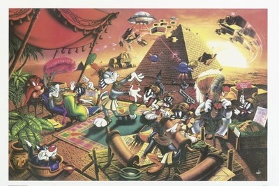 Looney Tunes Pyramid Scheme Lithograph LE