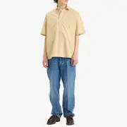 Foret Clay Creased Denim Trousers