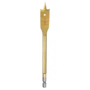 Spade Drill Bit 5/8" Paddle Flat Bits Wood Hole Cutter Gold Tone