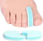 Foam Toe Separator, 10 Pack of Breathable Toe Spacers to Reduce Friction and Relieve Pain, Overlapping Toe Orthosis