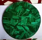 Malachite Semi Precious Stones Console Handmade Table / Green Marble table Top