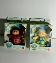 1995 Cabbage Patch Kids Collectibles NIB Thomasina & Nina Elsa Sealed Miniature