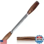 GOLD DEER Woodworking Tool 4.3" Drawknife SK5 Draw Knife with Leather Sheath