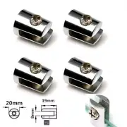 Support 5-6mm Thick Glass Chrome Plated Zinc Alloy Brackets Clamp Shelf Holder Z