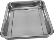 MINAOLULUS Bird Bathing Tub for Pigeons and Parrots Stainless Steel Cleaning Basin for Bird Cages Smooth Edges for Safe Use and Depth for Comfortable Multi Purpose Bathing Accessory for Pets