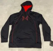 Tapout Signature Grey & Red Hooded Sweatshirt Pullover Hoodie Men's NWT Size XL