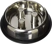 QT Dog Stainless Steel Brake-Fast Bowl, Medium, 64 Oz