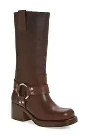 Jeffrey Campbell Reflection Western Boot in Brown Distressed Silver at Nordstrom, Size 11