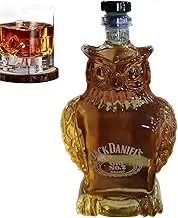 Whiskey Glass Decanter – Animal Whiskey Decanter | Decorative Whiskey Container | Alcohol Storage For Bourbon Vodka Brandy | uniquee Bar Display Piece, Home Décor With Whiskey Theme
