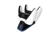 4Gamers PS5 Twin DualSense Wireless Controller Charging Dock - Black