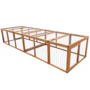 YES4PETS 290 cm XL Chicken Coop Run Guinea Pig Cage Villa Extension Rabbit Hutch Cat Kitten House Pen