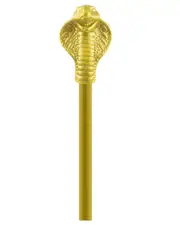 Gold Snake 46cm Cane Costume Staff