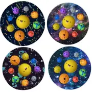 Eight Planets Dimple Push Bubble Fidget Toys Children Sensory Autism Squishy S