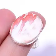 Rosetta Jasper Handmade 925 Sterling Silver Jewelry Ring s.9 R2023-29 A351