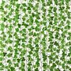 12 Pack 84Ft Artificial Ivy Garland,Ivy Garland Fake Vine UV Resistant Green ...