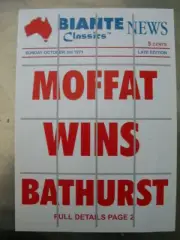 BIANTE BROCHURE FORD FALCON XY GTHO MOFFAT 65E BATHURST WINNER SUIT 1/18 CARS