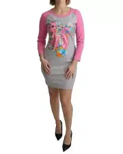Moschino My Little Pony Mini Dress TSH5087 Women Gray Dresses