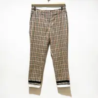 在飛比找蝦皮商城精選優惠-DAKS 經典格紋西裝褲 日本製 米色 反折造型白色褲腳 英