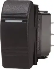 BLUE SEA SWITCH CONTURA DPDT(ON)-OFF-ON BLK- 8289-BSS