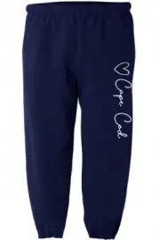 Cape Cod Sweatpants Mens Drawstring Sweats Navy Blue Joggers Clothing Apparel