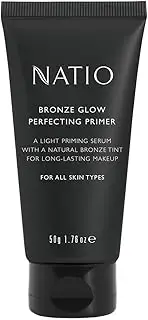 Natio Australia Bronze Glow Perfecting Primer 50g - Silky Priming Serum for Smooth & Long Wearing Make Up - For All Skin Types - Vegan Friendly