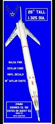 Estes Falcon Commander Flying Model Rocket Kit D Powered Upscale Model Rocket