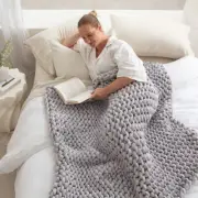 New Onkaparinga Revita Sleep Silver Knitted Weighted Blanket
