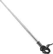 Angoily Stable Car Flag Pole, Outdoor Flag Pole Bracket Base, Flag Pole Display Holder for Car, Stainless Steel, Silver, 30cm