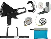 Skinfold Caliper Kit with Slim Guide, Small Bone Anthropometer, Stadiometer, Lufkin and BMI Tape Measure, Calibration Dowel, Bag