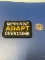NEW Improvise Adapt Overcome Marines Patch for VELCRO® BRAND Hook Fasteners-DEAL