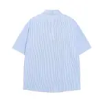 基礎藍色 短袖襯衫 夏威夷 設計 襯衫