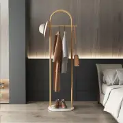 Gold Coat Rack, Modern Garment Rack with Marble Base, Heavy-duty Clothing Rac...