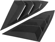 YJVVWQVF Rear Side Window Louvers Compatible for Civic 10th Gen 2016-2020 Sedan Air Vent Scoop Shades Cover Trim Blinds Carbon Car Accessories(Matte Black)