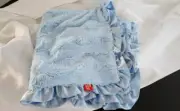 The Dog Squad Furbaby Ruffled Blanket ~ Bella Light Blue ~ New ~ 728488701072