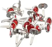 COOLHIYA Unique DIY Brads 100pcs Round Brads Fasteners Metal Paper Fasteners Scrapbooking