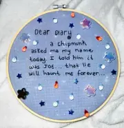 The Vampire Diaries Home Embroidery Decor