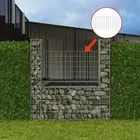 Gabion Basket Wire Fence Retaining Wall U-Shape Outdoor Galvanized Steel vidaXL