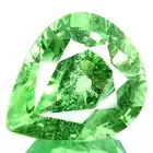 1.24ct FANTASTIC NATURAL TSAVORITE SPARKLING MINT GREEN GARNET PEAR GEM 7x6mm