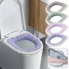 Washable Bathroom Toilet Seat Cover Pad Closestool Soft Warmer Cushion Mat Pad