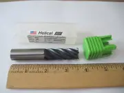 Helical 34332 Carbide Radius End Mill 5/8" x 1-5/8" x 3-1/2", 5FL, .030R, Aplus