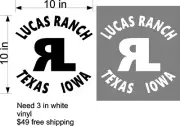 CUSTOM RANCH DECAL