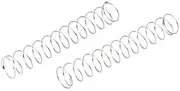 10pcs 0.3mmx5mmx30mm 304 Stainless Steel Compression Springs Silver Tone