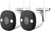 2PCS 5MP Set Smart Full Color Night Vision Camera WiFi Outdoor IP67 Waterproof Home Security AI Human Detection(E/U_2PCS Bullet 2E 5MP)
