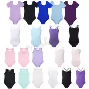 Kids Girls Gymnastic Ballet Leotard Jumpsuit Tops Athletic Dancewear Unitards