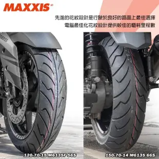 【MAXXIS 瑪吉斯】M6035 大羊專用 運動街車跑胎-15吋(120-70-15 56S M6035F 前輪)