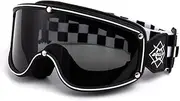 APEBAZY Motorcycle Goggles Men's Women's Scooter Off-Road Racing Snowmobile Fashion Goggles Sandproof Windproof Snowproof Anti-Fog UV Resistant Waterproof Cool