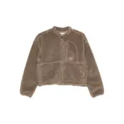 [The North Face] The North Face Zip-up Fleece Jacket XS BROWN