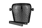 Spencer Hammered 13cm Stainless Steel Ice Bucket w Tongs Container Cooler Black